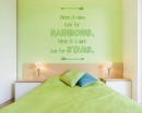 When It Rains Quotes Wall  Art Stickers